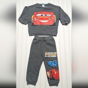 Disney Gray Lightning McQueen Sweatshirt and Joggers Set